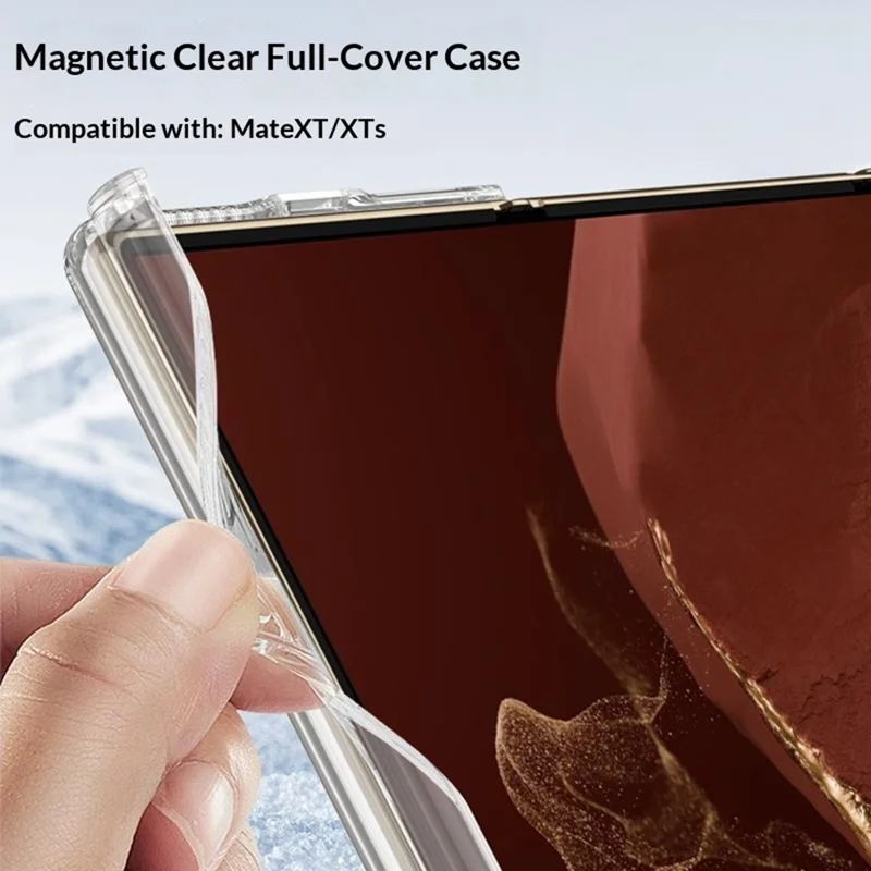 GKK til Huawei Mate XT Ultimate / XTs Ultimate Case med magnetisk snoringsdesign, klart TPU-telefonomlægning - transparent