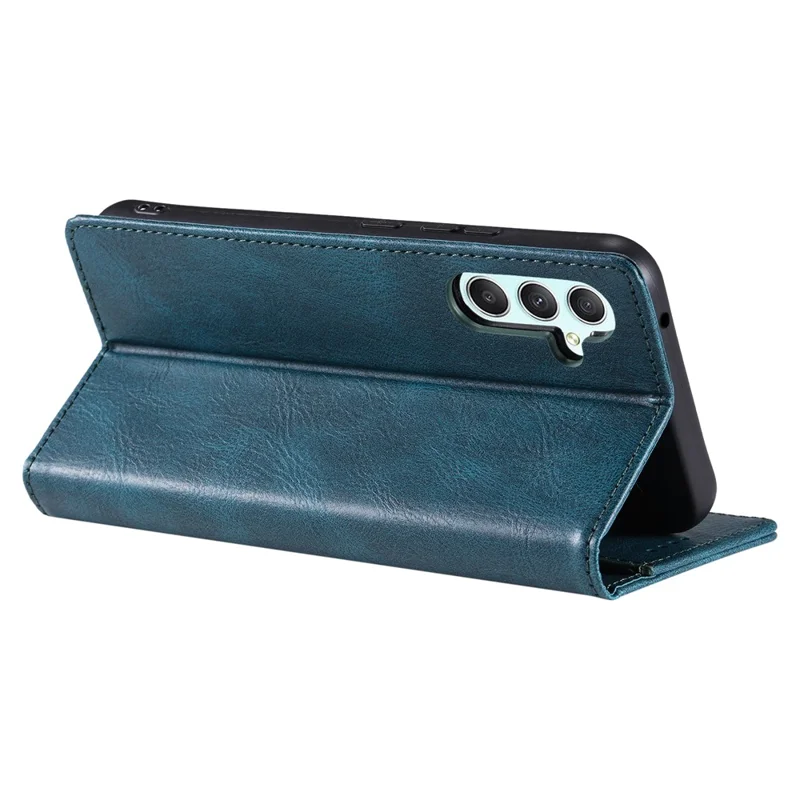 Futeral na telefon TTUDRCH Style 007 do Samsung Galaxy A27 z kieszenią, skórzana obudowa z funkcją blokowania RFID i podstawką - Zielono-czarny