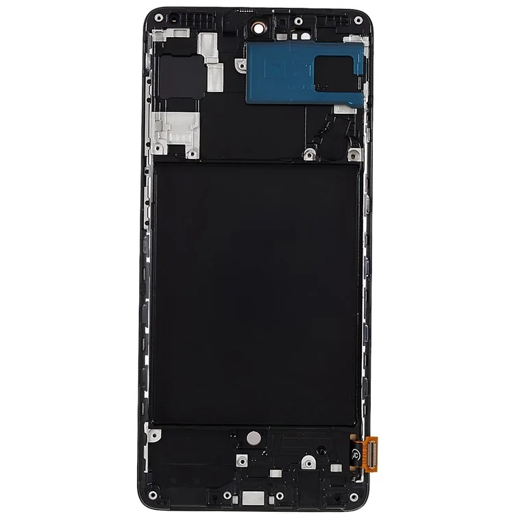 Para Samsung Galaxy A71 4G SM-A715 Grado C Ensamblaje de pantalla OLED y digitalizador + Marco (sin logotipo)