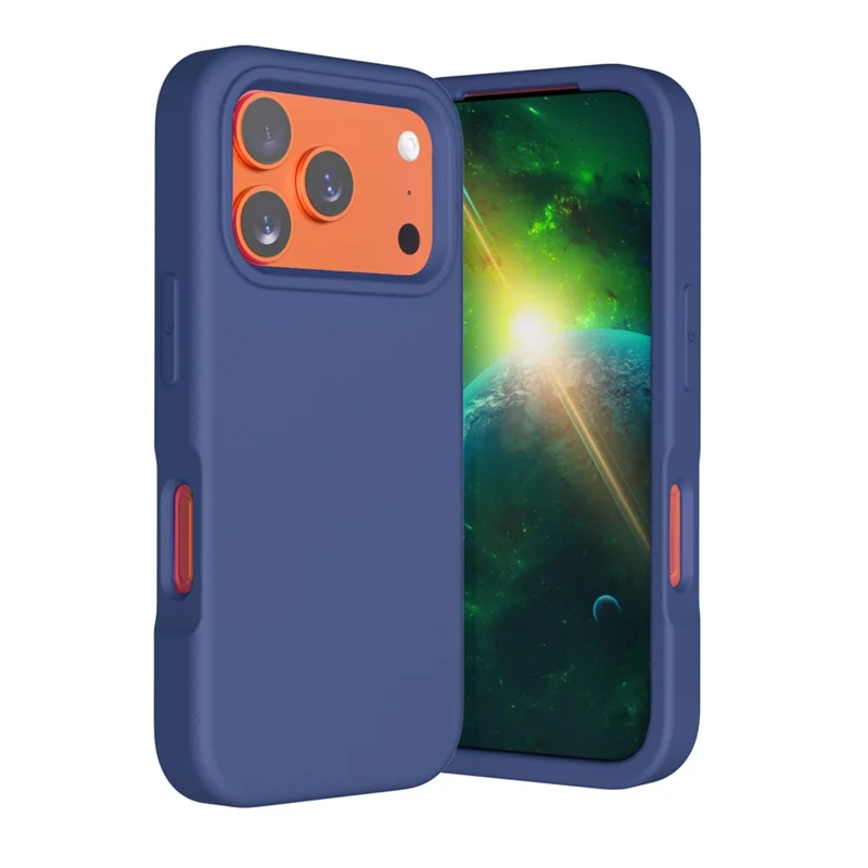 Cover per iPhone 17 Pro, Custodia Posteriore in EVA Antishock - Blu Navy