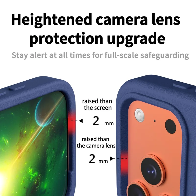 Cover per iPhone 17 Pro, Custodia Posteriore in EVA Antishock - Blu Navy