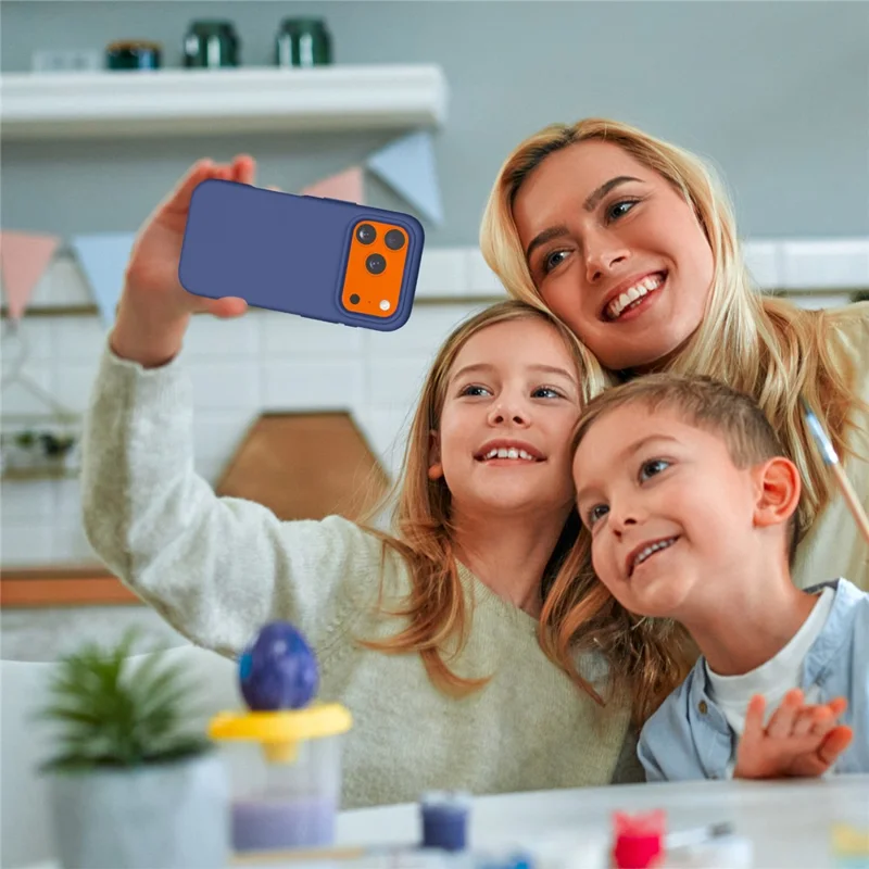 Cover per iPhone 17 Pro, Custodia Posteriore in EVA Antishock - Blu Navy