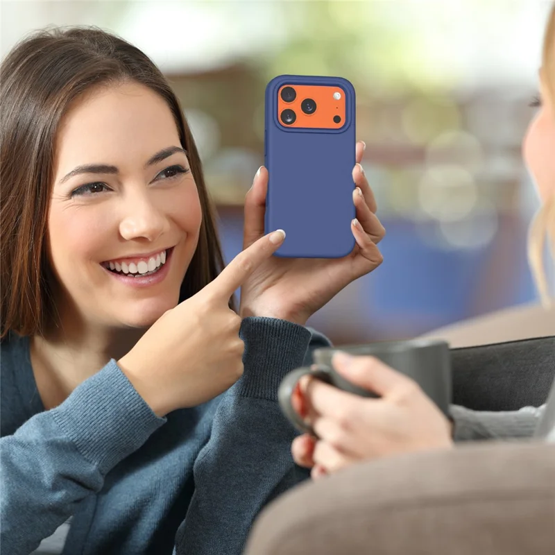 Cover per iPhone 17 Pro, Custodia Posteriore in EVA Antishock - Blu Navy