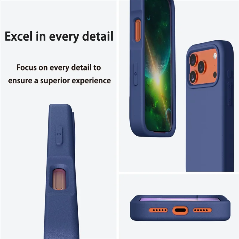 Cover per iPhone 17 Pro Max, Custodia Posteriore in EVA Antishock - Blu Navy