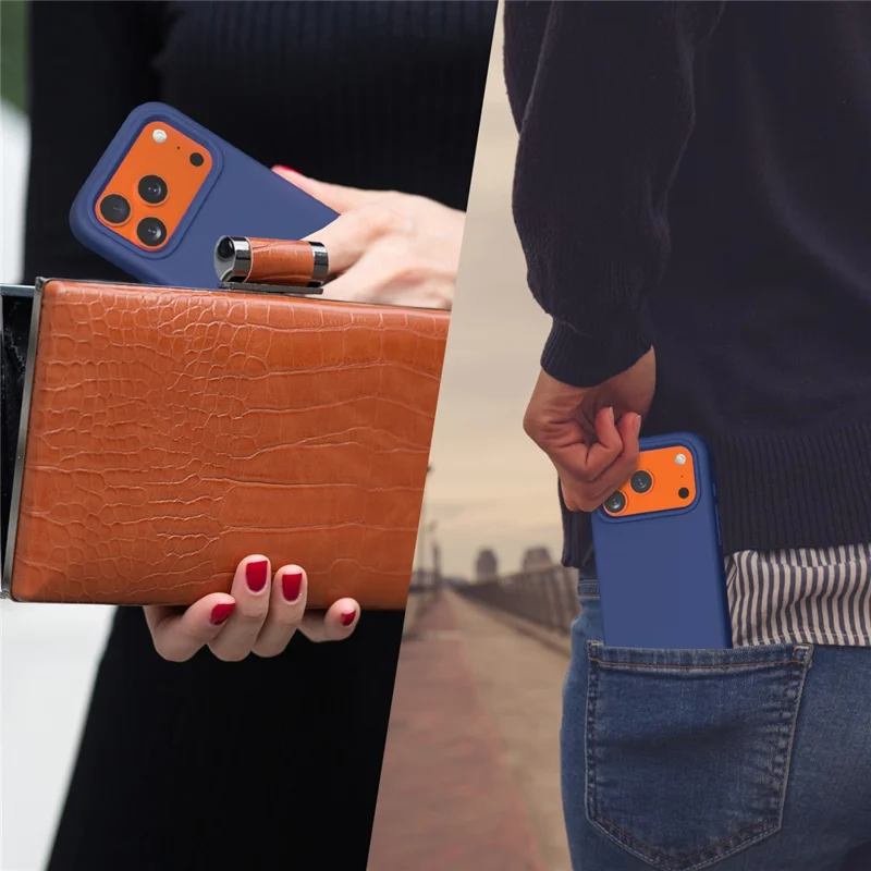 Cover per iPhone 17 Pro Max, Custodia Posteriore in EVA Antishock - Blu Navy