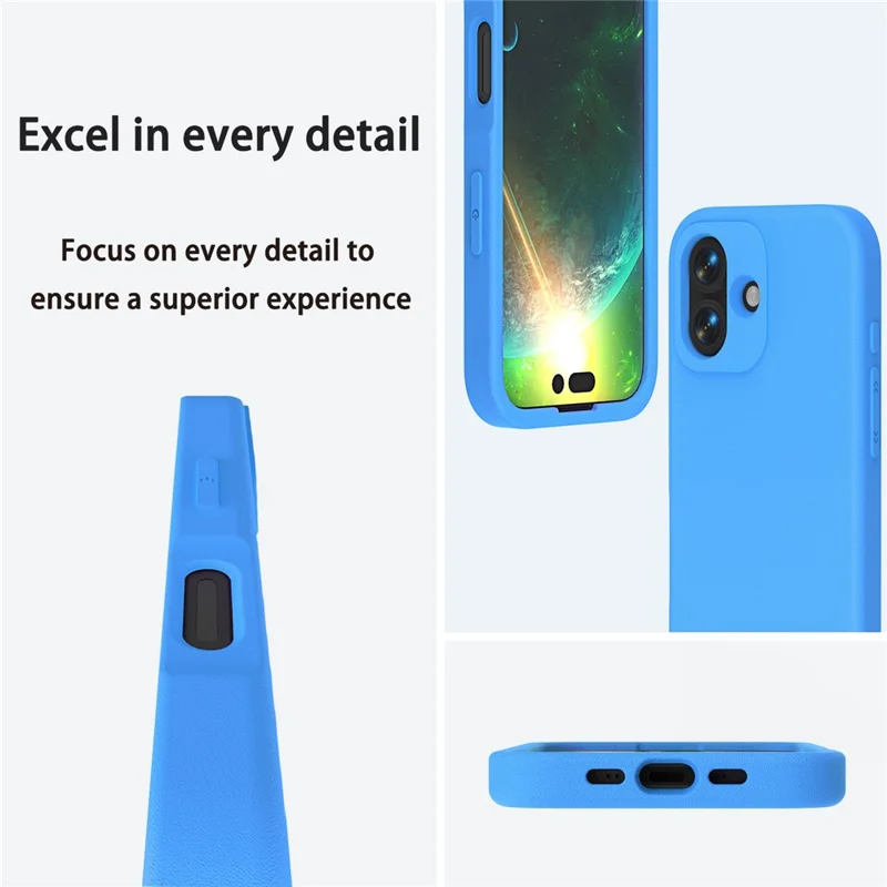 Cover per iPhone 16 Cover Posteriore in EVA Antishock - Blu