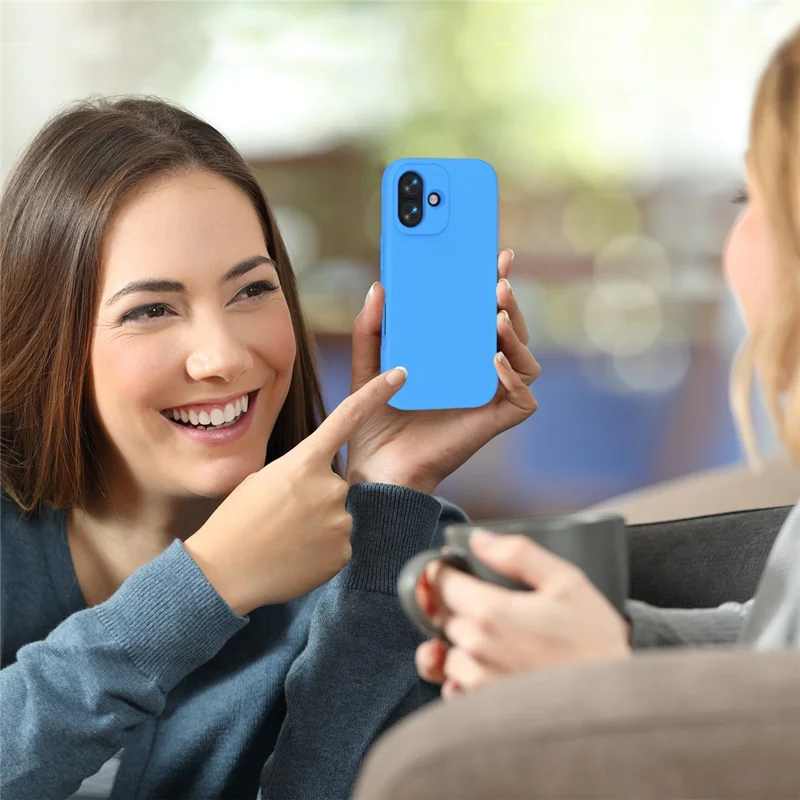 Cover per iPhone 16 Cover Posteriore in EVA Antishock - Blu