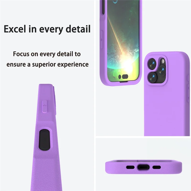 For iPhone 16 Pro Max Case Shockproof EVA Phone Back Cover - Purple