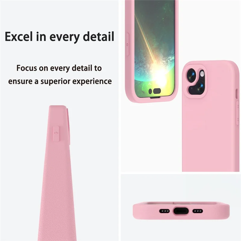 För iPhone 14 / 13 Skal Slagfast EVA Mobil Bakplatta - Rosa