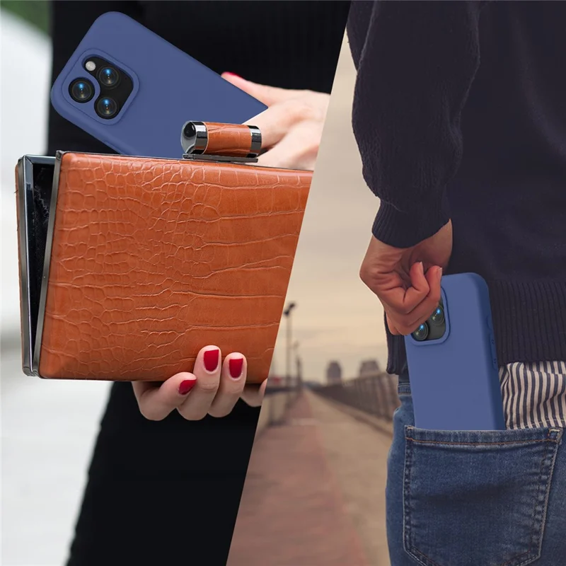 غطاء لهاتف iPhone 15 Pro مقاوم للصدمات مصنوع من مادة EVA - أزرق بحري