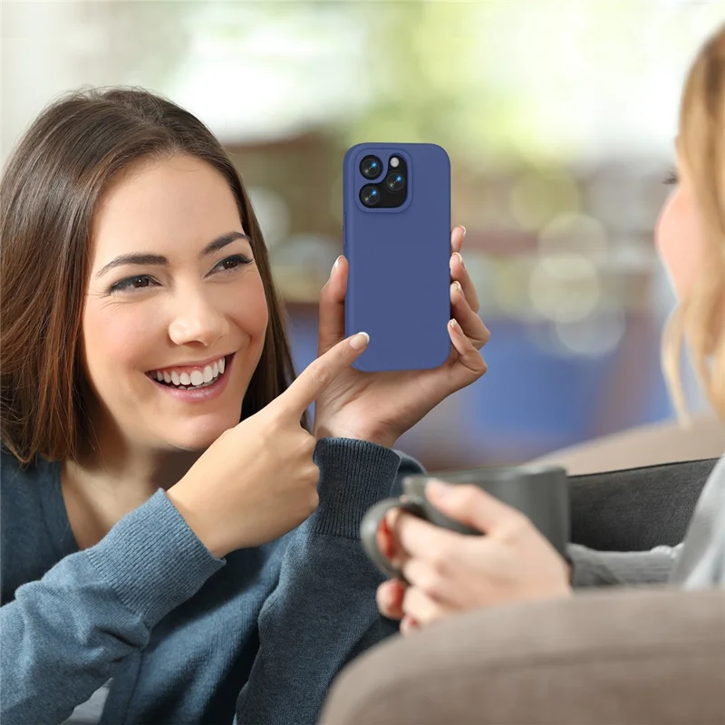 For iPhone 15 Pro Max Case Shockproof EVA Phone Back Cover - Navy Blue