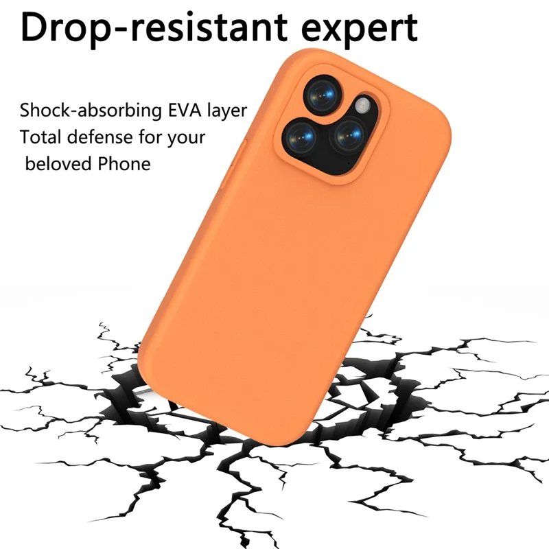 For iPhone 14 Pro Case Shockproof EVA Phone Back Cover - Orange