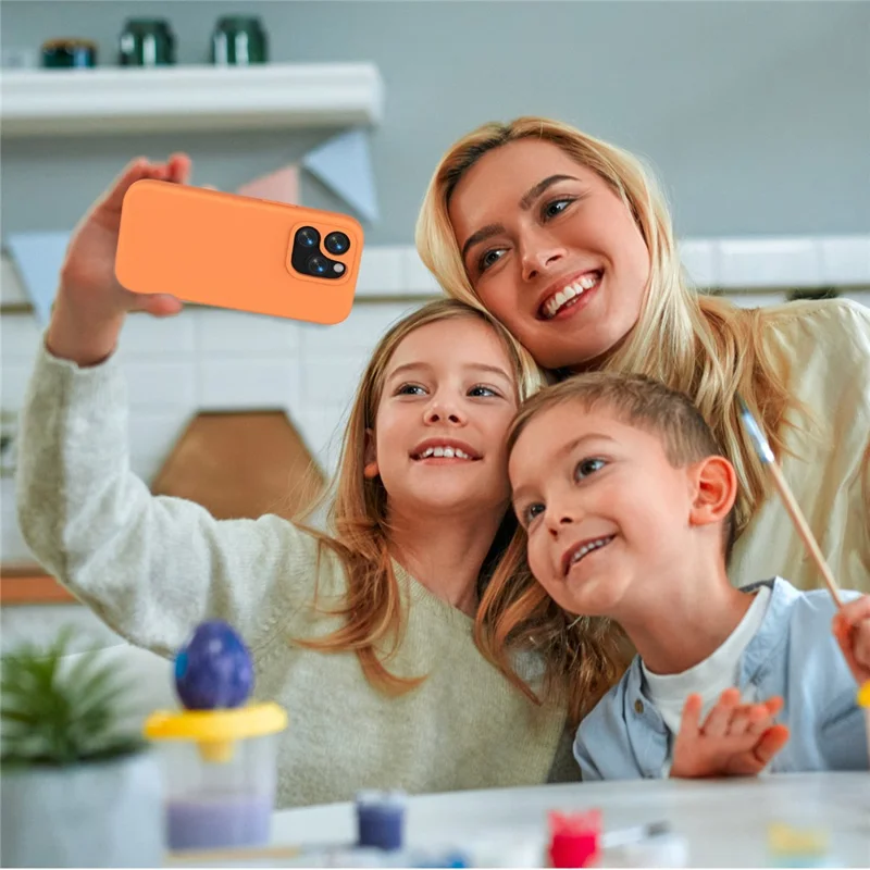 For iPhone 14 Pro Case Shockproof EVA Phone Back Cover - Orange