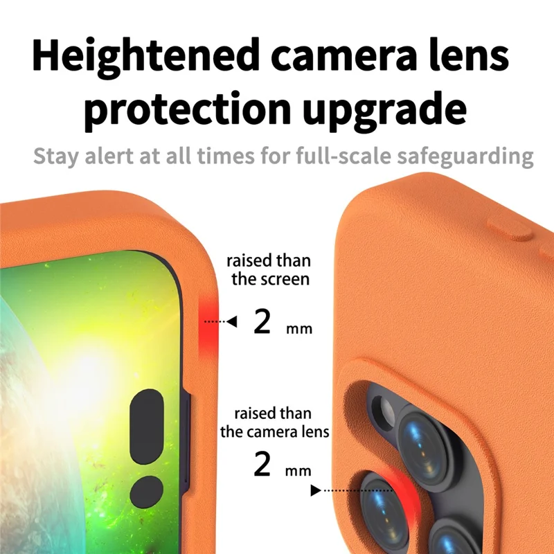 Fodral för iPhone 13 Pro, stötsäkert EVA-hölje - Orange