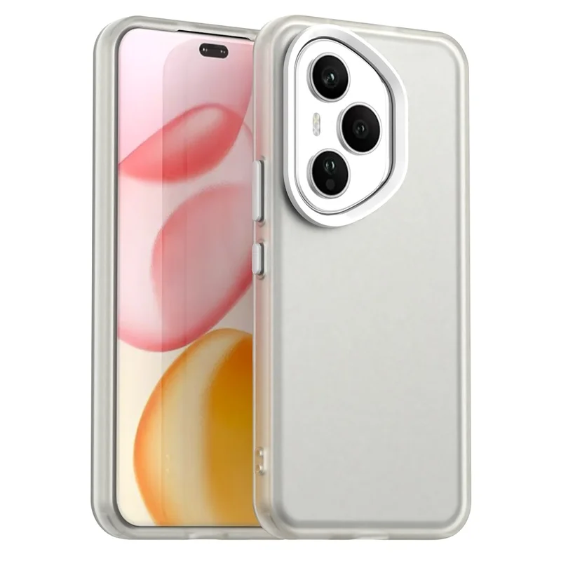 Чехол для телефона For Honor 400 Pro 5G (Global) PC + TPU + PET Matte Anti-Drop - белый