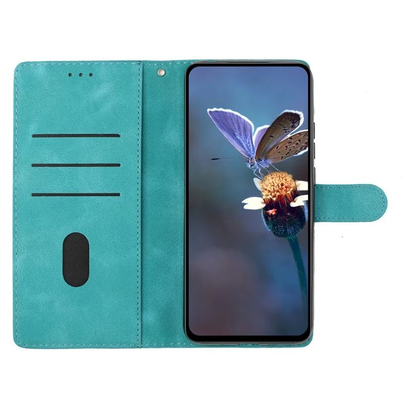 For Honor 400 Smart 5G / 4G / X7d 4G Case Butterfly Flower Pattern Skin-Touch Leather Phone Cover - Green