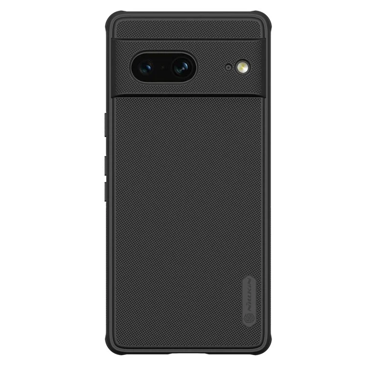 NILLKIN Super Frosted Shield Pro Phone Case for Google Pixel 7 5G, PC+TPU Anti-scratch Matte Finished Phone Cover - Black