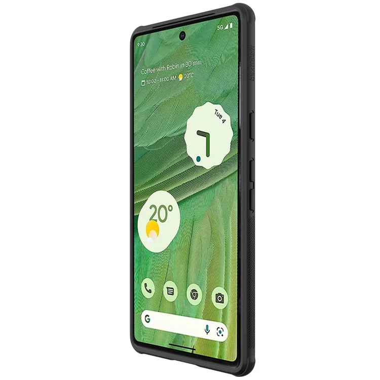 NILLKIN Super Frosted Shield Pro Case de Telefone para Google Pixel 7 5G, Capa de Telefone PC+TPU Anti-Arranhões Acabamento Fosco - Preto