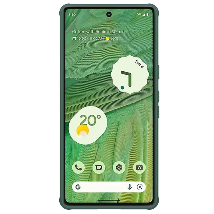 Nillkin Super Frosted Shield Pro Téléphone Pour Google Pixel 7 5G, pc + Tpu Anti-scratch Matte Fine Téléphone Couverture - Vert