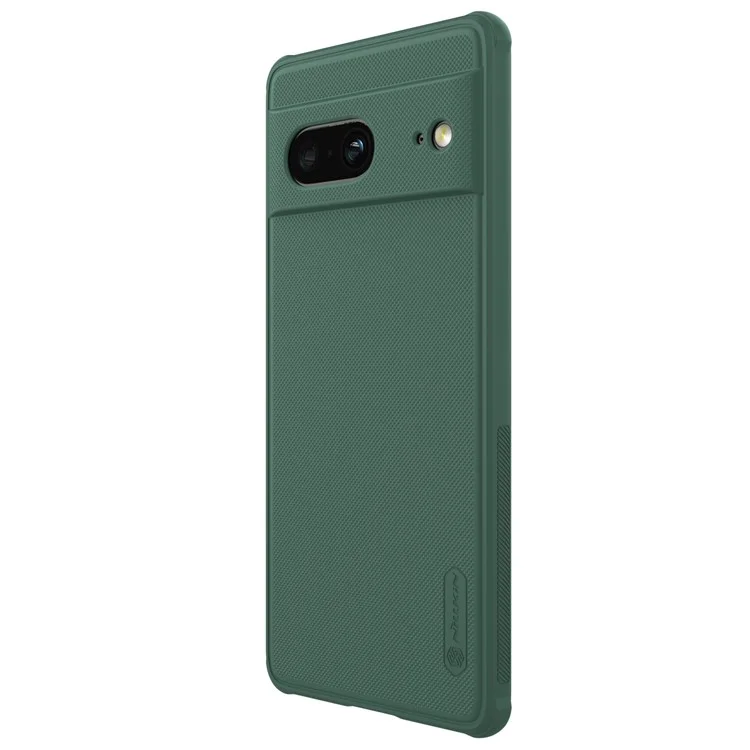 Nillkin Super Frosted Shield Pro Case Teléfono Para Google Pixel 7 5G, PC+TPU Anti-scratch Matte Termed Telep Cubierta - Verde