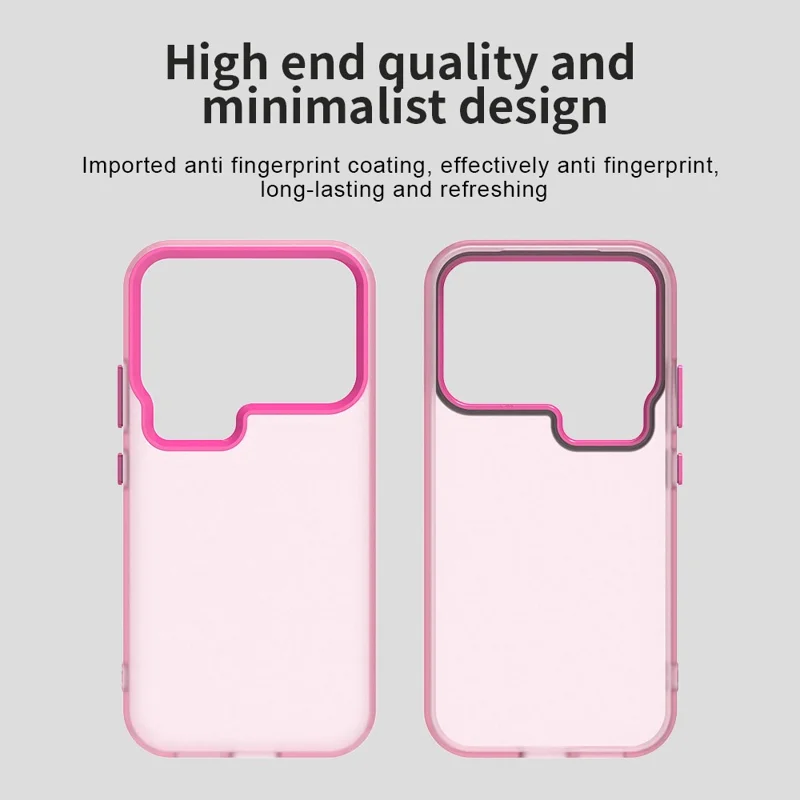 For Xiaomi 17 Pro Max Case PC + TPU + PET Matte Anti-Drop Phone Back Cover - Red