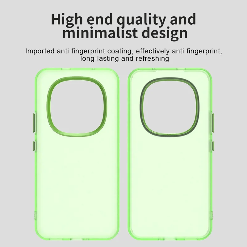 Til Xiaomi Redmi Note 15 Pro+ 5G Case PC + TPU + PET Matt Anti-drop Telefon Bagdæksel - Grøn