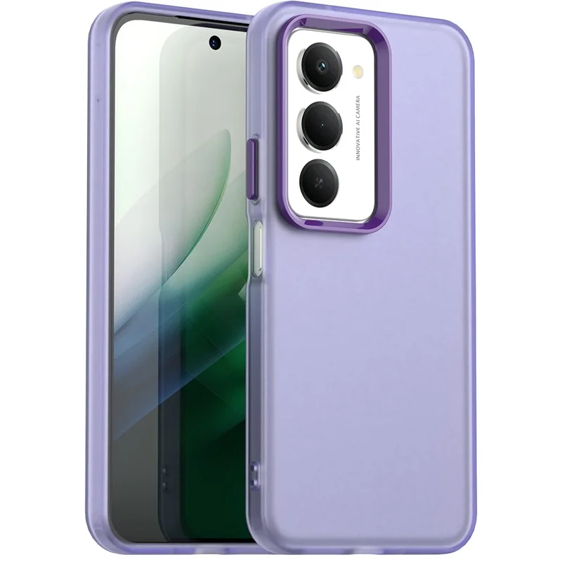 Für Xiaomi Redmi 15 5G (Global) (169 mm) Hülle PC + TPU + PET Matt Anti-Drop Handy-Rückseite – Lila