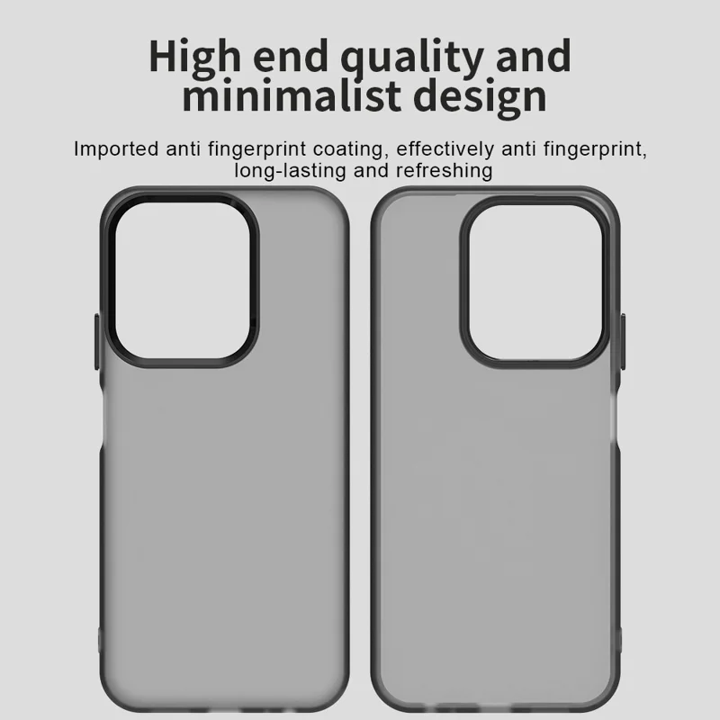 For Xiaomi Redmi 15C 4G (Global) (171mm) Case PC + TPU + PET Matte Anti-Drop Phone Back Cover - Black