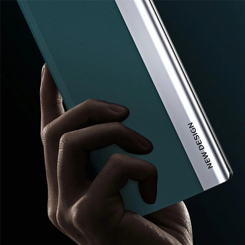 For Samsung Galaxy S26 Ultra Case Anti-Drop Leather Phone Cover with Stand - Green