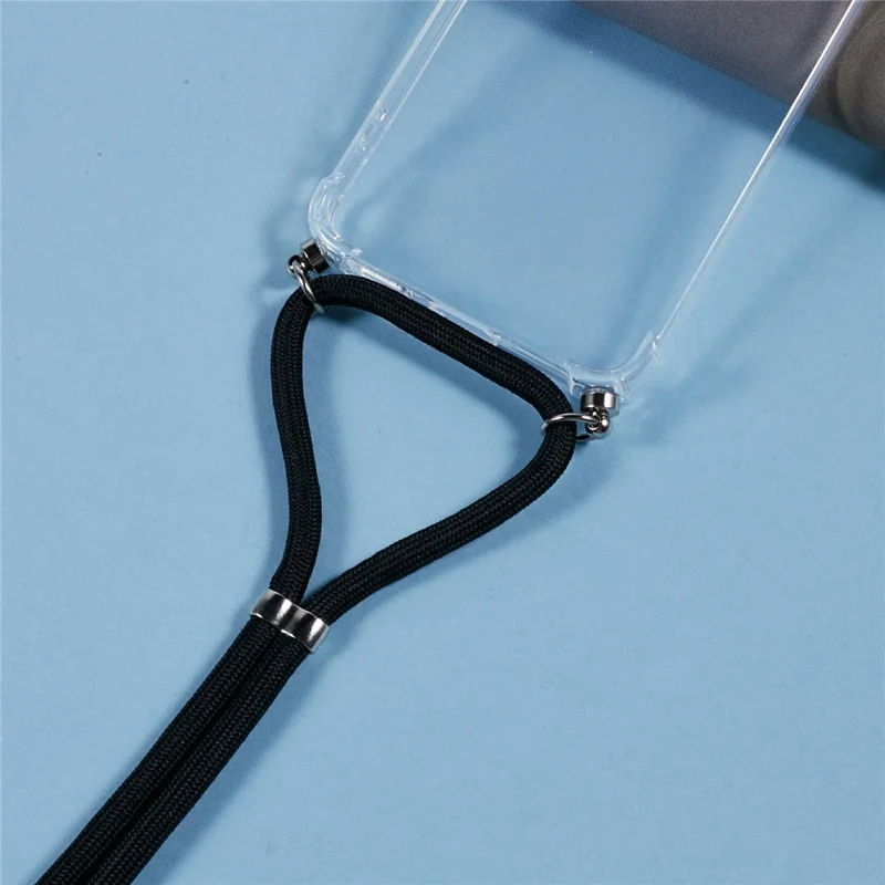 For Samsung Galaxy S26+ Case Reinforced Corner TPU Clear Phone Cover with Lanyard