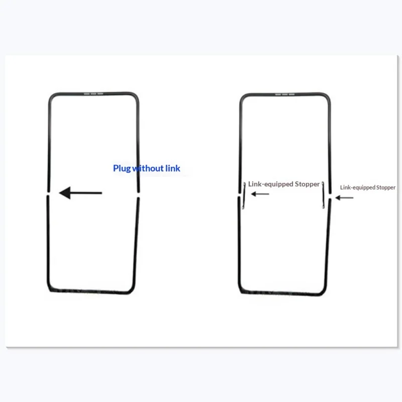 For Samsung Galaxy Z Flip5 5G Front Screen Plastic Support Frame with Soft Link Plug