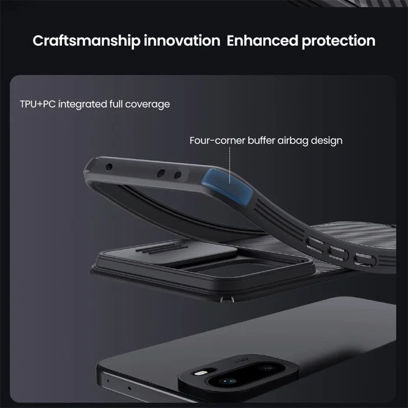 NILLKIN Camshield Pro Series for OnePlus 15R 5G / Ace 6 5G Case PC + TPU Slide Camera Lid Phone Cover
