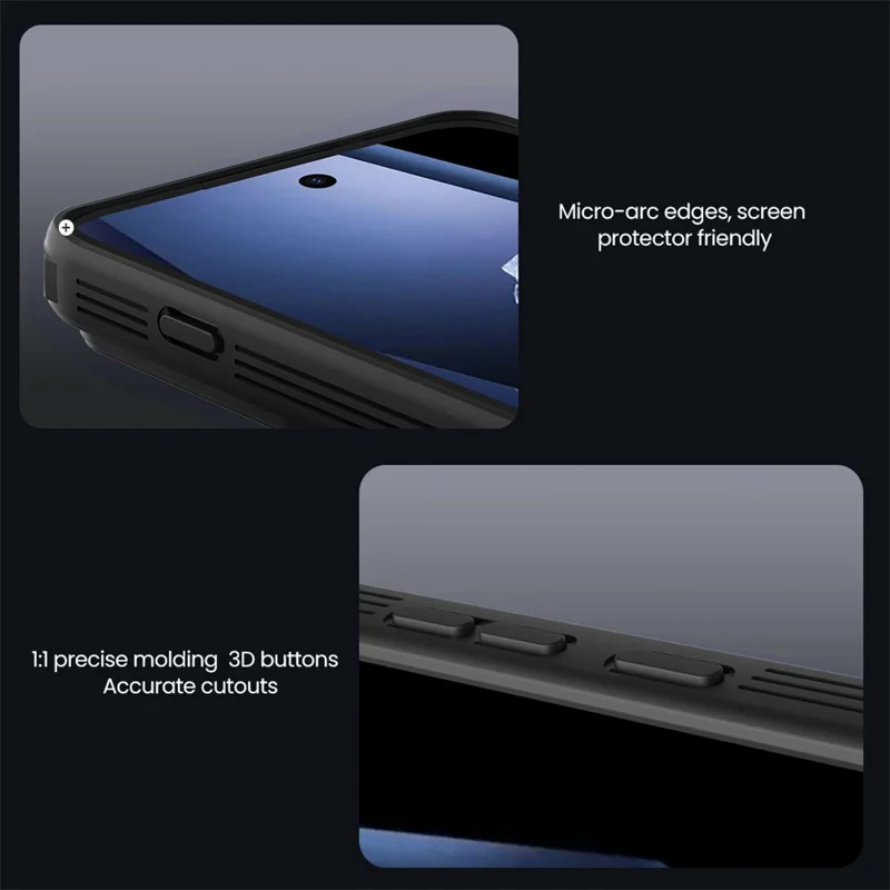 NILLKIN Camshield Pro Series For OnePlus Ace 6 5G Case TPU + PC Clear Black Phone Cover with Camera Slider