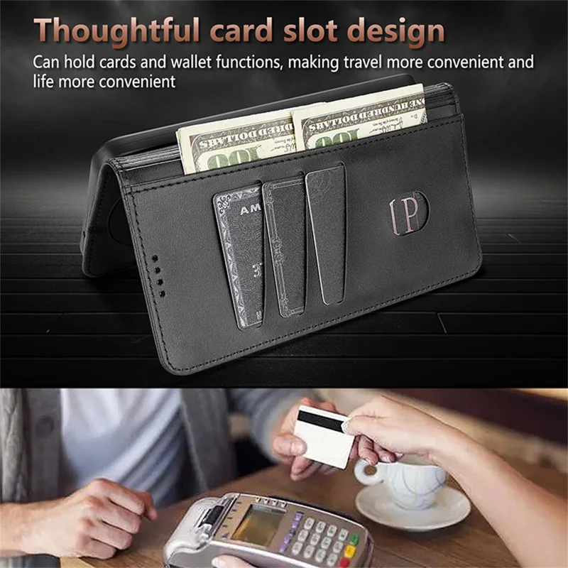 AZNS etui na Huawei Mate 70 Air, pokrowiec na telefon z syntetycznej skóry PU z funkcją portfela - brązowy