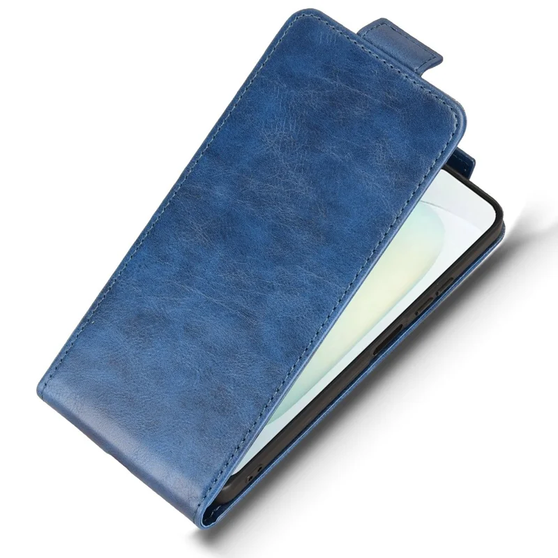 Cover con supporto per Blackview Wave 9C, custodia verticale con chiusura magnetica, cover in pelle con porta carte - Blu scuro