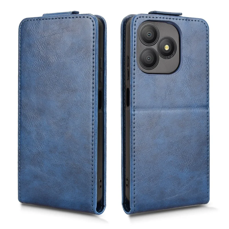 Cover con supporto per Blackview Wave 9C, custodia verticale con chiusura magnetica, cover in pelle con porta carte - Blu scuro