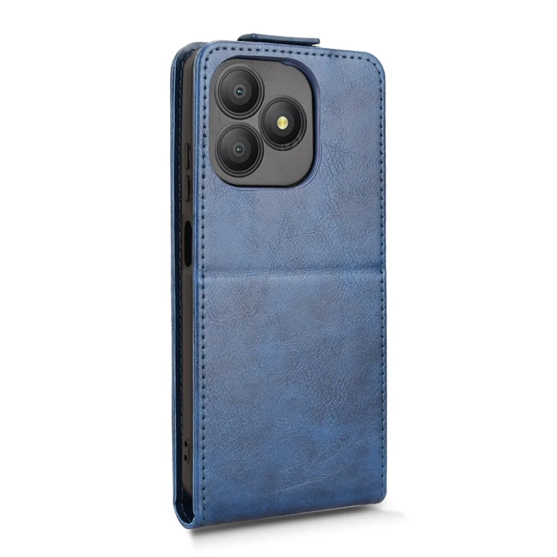 Cover con supporto per Blackview Wave 9C, custodia verticale con chiusura magnetica, cover in pelle con porta carte - Blu scuro