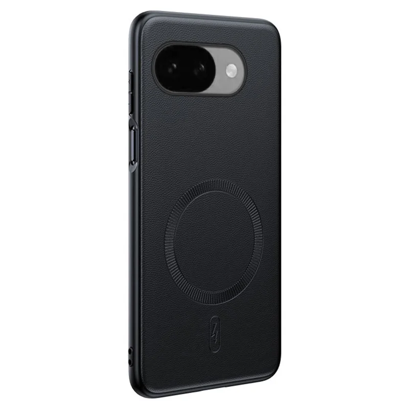 Funda para Google Pixel 10a Compatible con MagSafe, Funda de Cuero PU Recubierta con TPU + PC - Negro