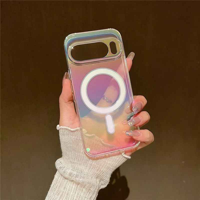 For Google Pixel 10 Pro Slim Magnetic Case Acrylic + TPU Gradient Phone Cover