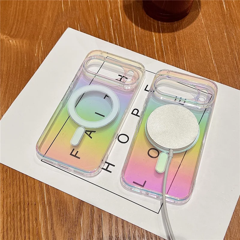 For Google Pixel 10 Pro Slim Magnetic Case Acrylic + TPU Gradient Phone Cover