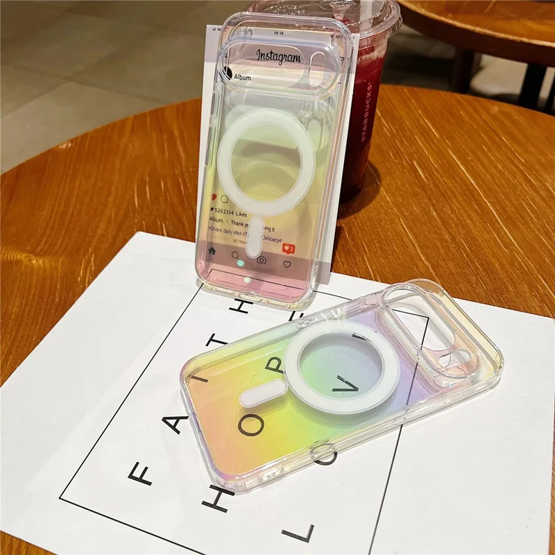 For Google Pixel 10 Pro Slim Magnetic Case Acrylic + TPU Gradient Phone Cover