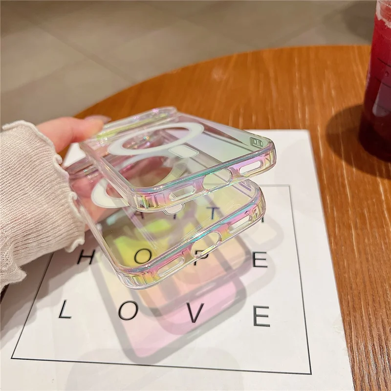 For Google Pixel 10 Pro Slim Magnetic Case Acrylic + TPU Gradient Phone Cover