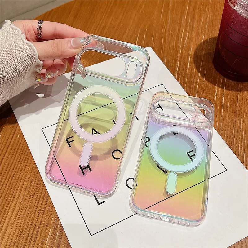 For Google Pixel 10 Pro Slim Magnetic Case Acrylic + TPU Gradient Phone Cover