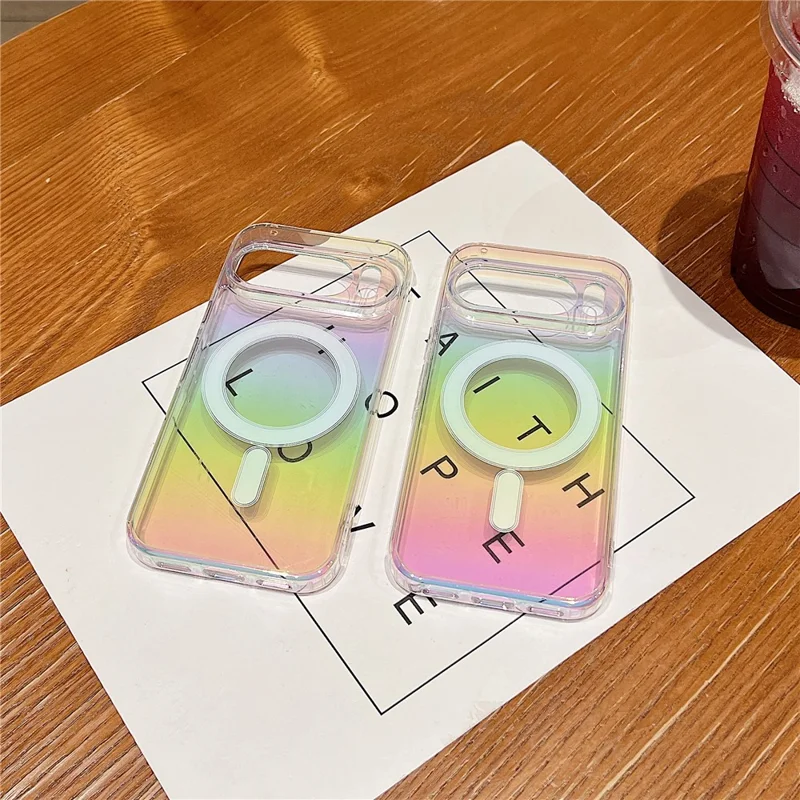 For Google Pixel 10 Pro Slim Magnetic Case Acrylic + TPU Gradient Phone Cover