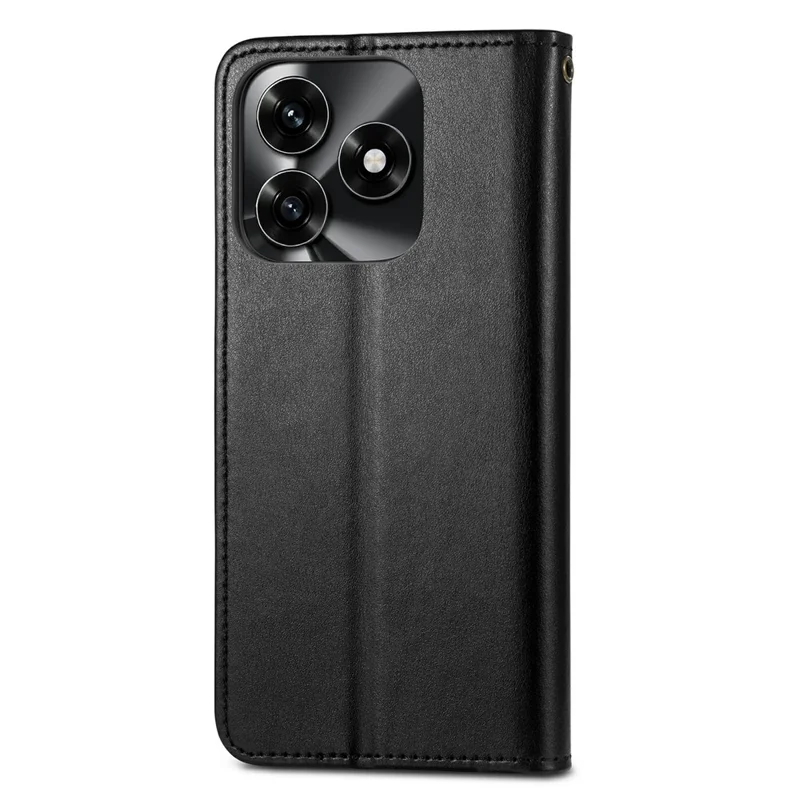 Cover per Honor X5c Plus 4G, Custodia Portafoglio con Supporto in Pelle con Cinturino da Polso - Nero