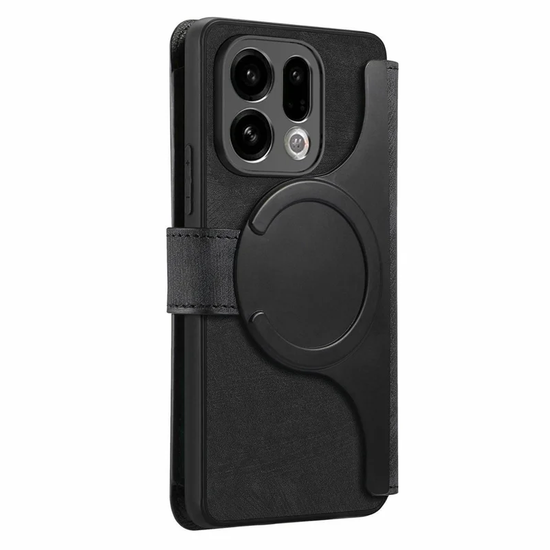 CASENEO MW-02 For Oppo Find X9 5G Case Detachable Magnetic Leather Flip Cover - Black