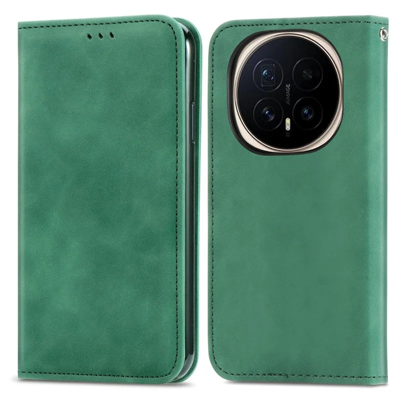 جراب جلد لهونر ماجيك 8 برو 5G مع حامل بطاقات ومغناطيس امتصاص - أخضر