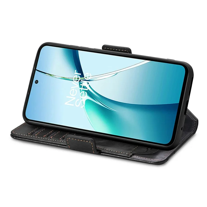 CASENEO Custodie per Honor Magic8 5G Cover in Pelle PU con Supporto e Portafoglio con Blocco RFID - Nero