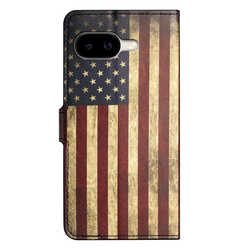 For Google Pixel 10a Case Pattern Print PU Leather Wallet Phone Cover - The American Flag