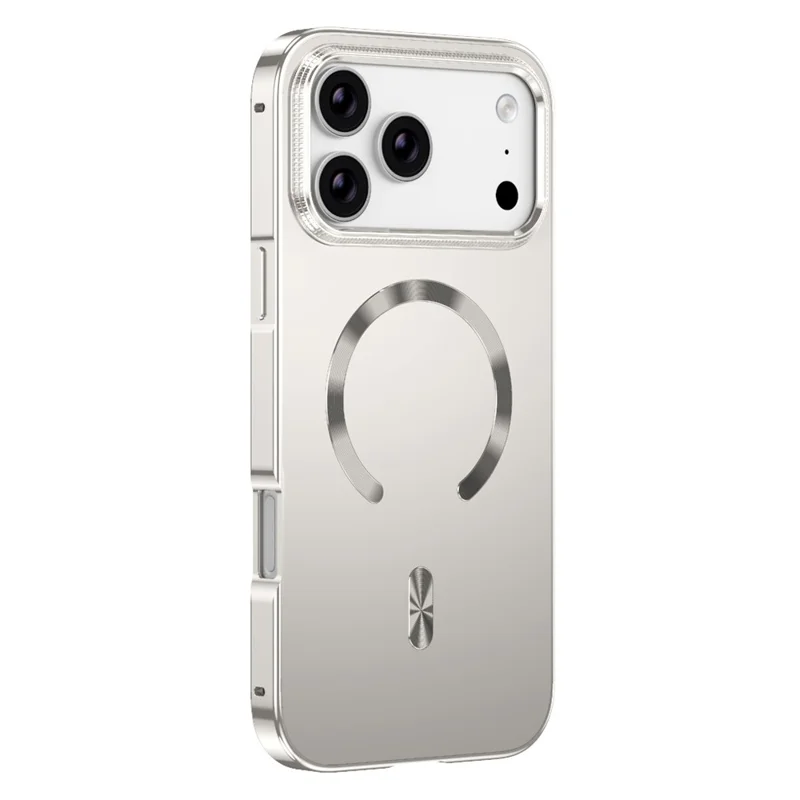 Coque pour iPhone 17 Pro Max compatible MagSafe avec cadre en alliage et dos en PC - Titane